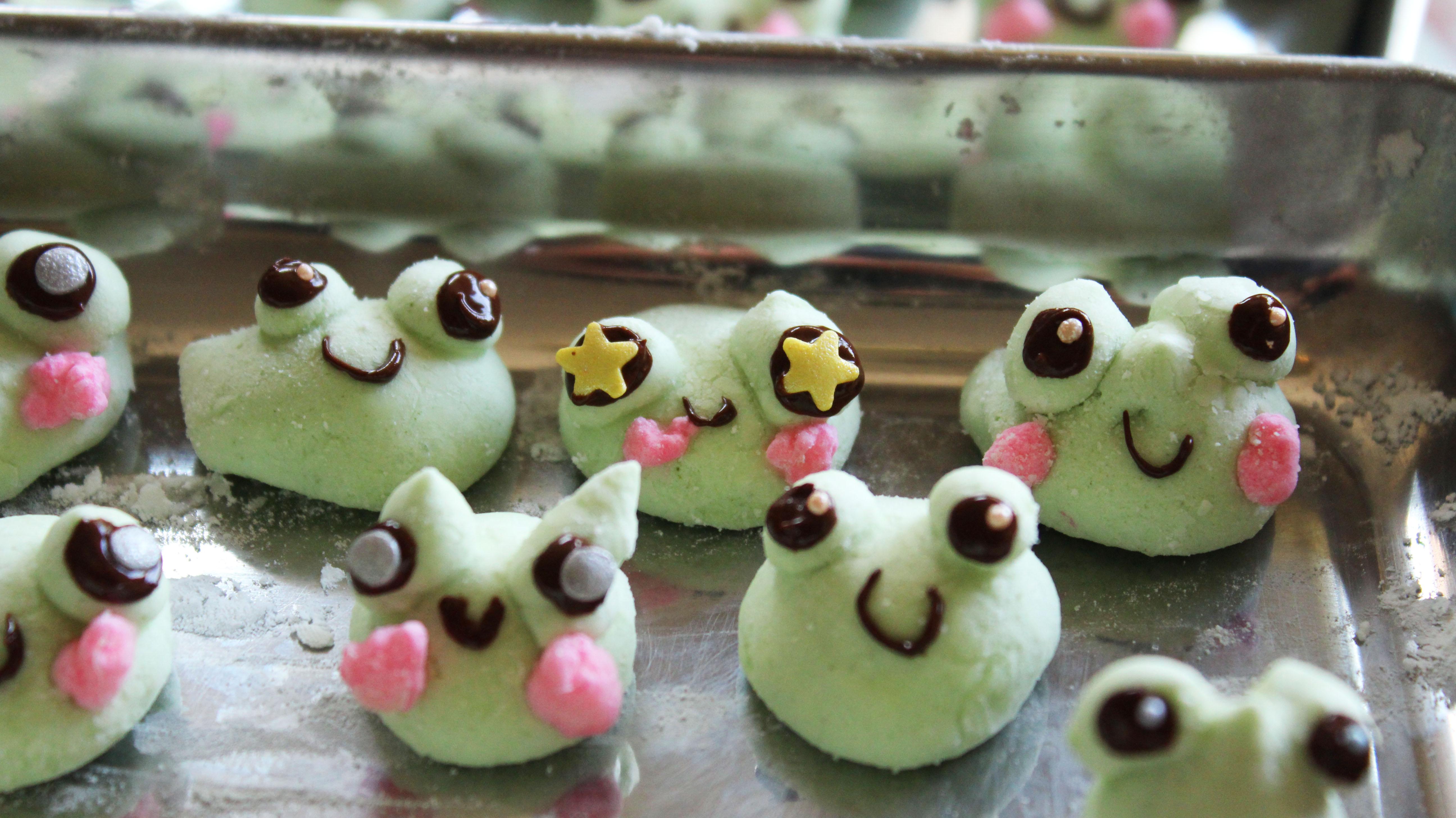 Matcha Green Tea Frog Marshmallows (beginnerfriendly Piped