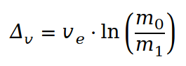 Python - Ideal/Tsiolkovsky Rocket Equation