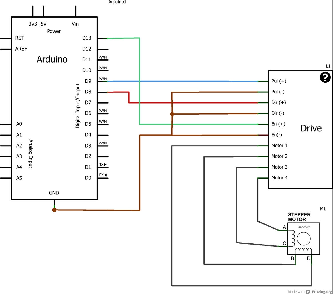 Control Nema Stepper Motor With Arduino and Micro Stepping Drive : 6 ...