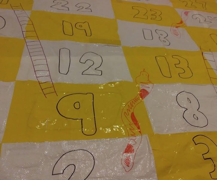 How to Build a Giant Snakes and Ladders Game 