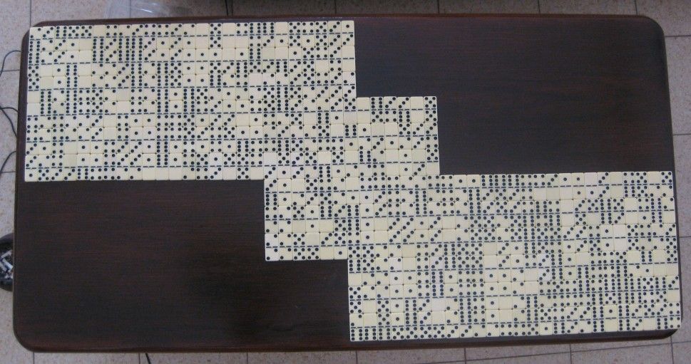 Dominoes Covered Coffee Table