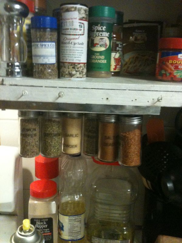 Under Cabinet Magnetic Spice Rack