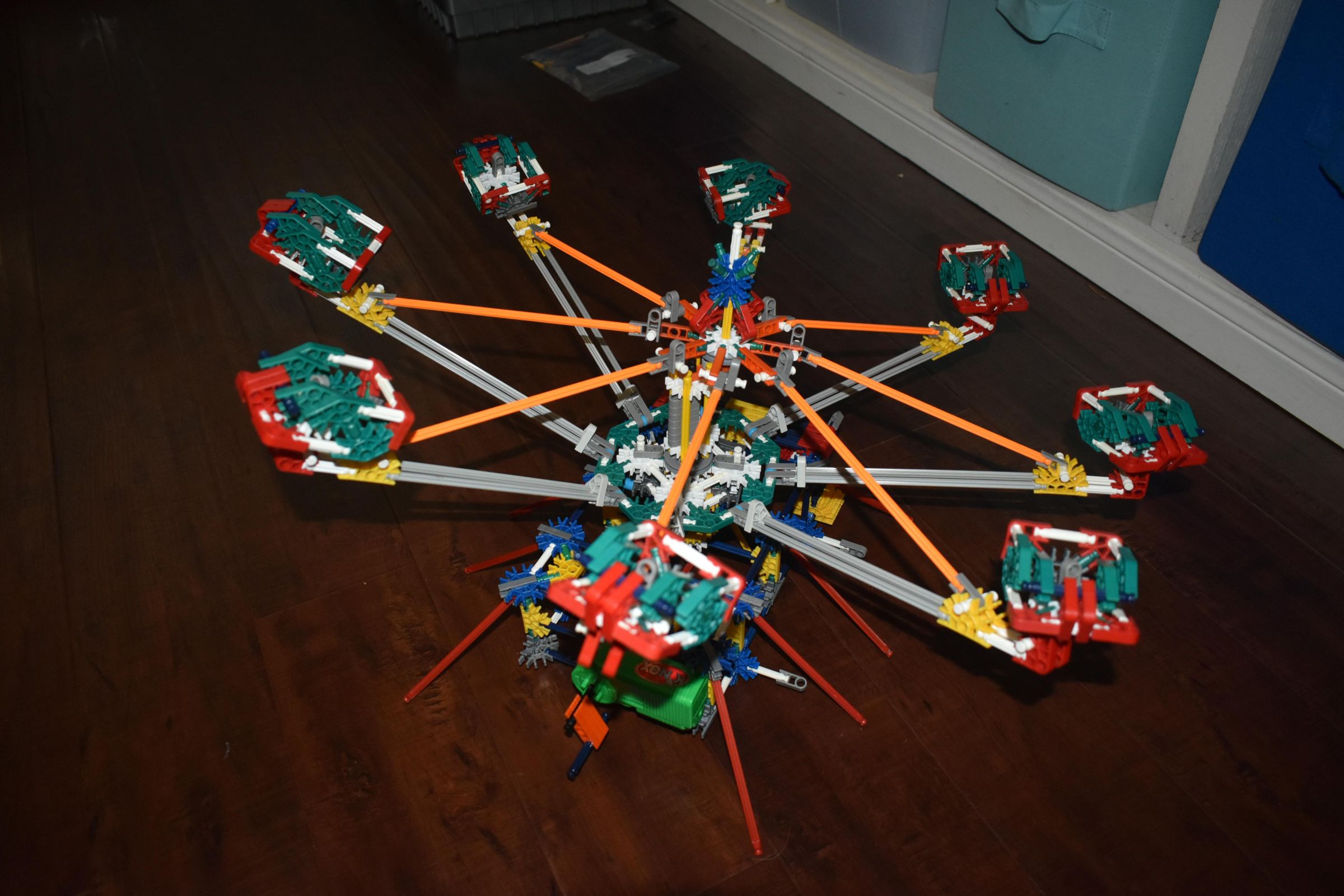 K'nex Octopus Fair / Carnival Ride Knex W/ Set Up & Disassembly Process ...