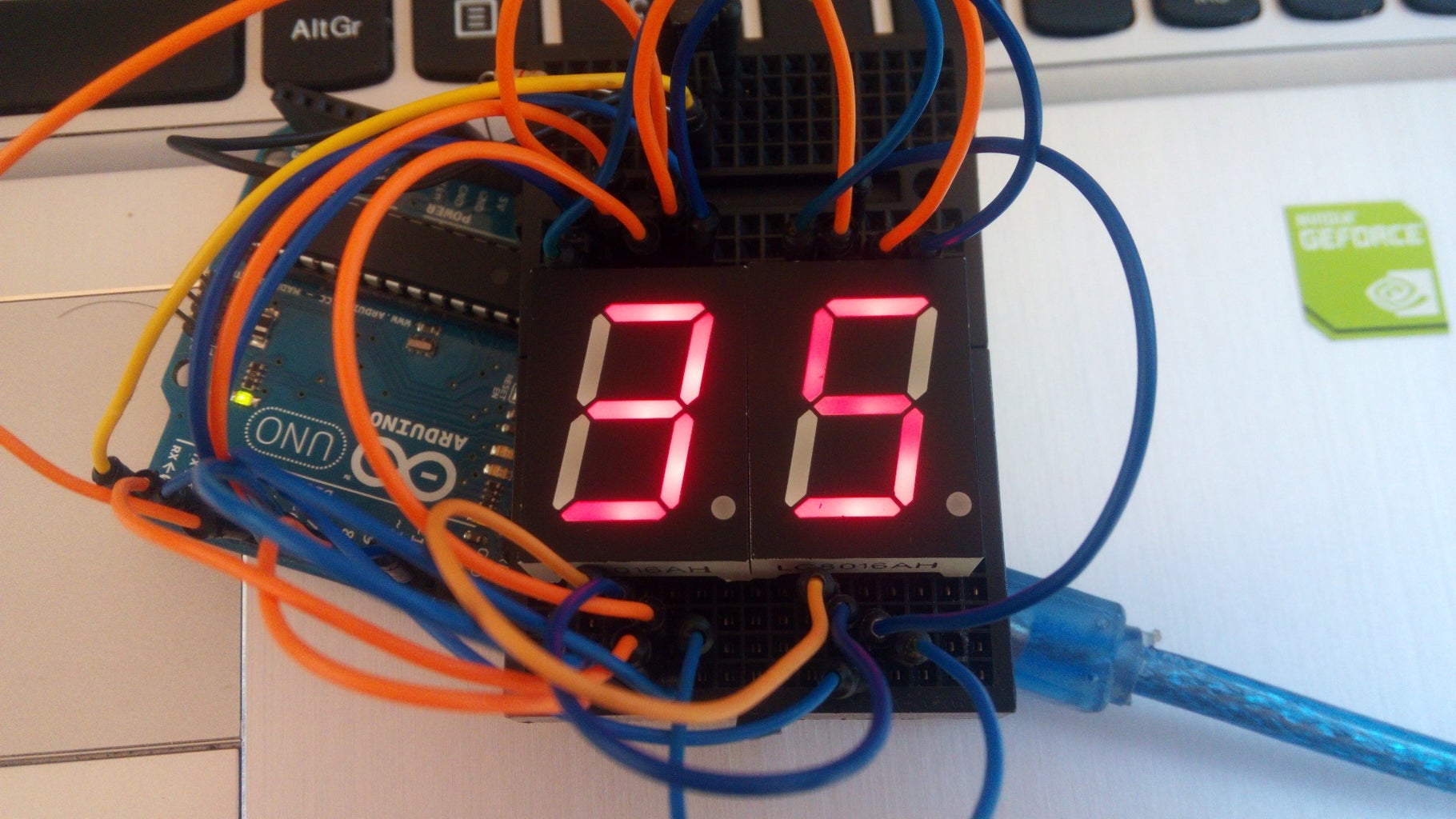 Seven Segment Display Thermometer - Arduino Based : 4 Steps (with ...