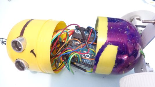 DIY Minion Robot Made With Scrap and Arduino (with Pictures ...