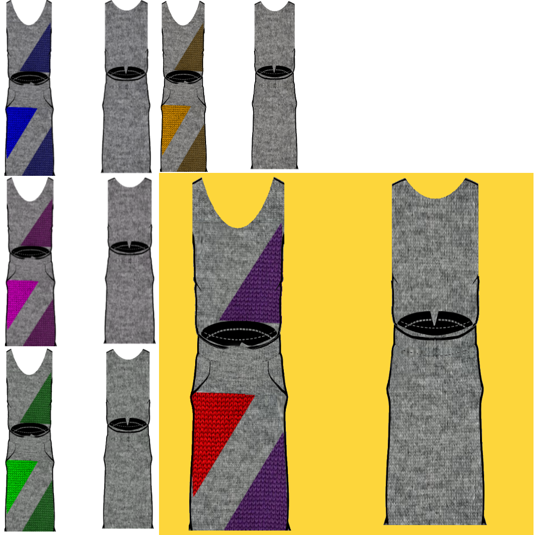 PENCIL DRESS: GEO POP ART SWEATER DRESS...sleeveless :)