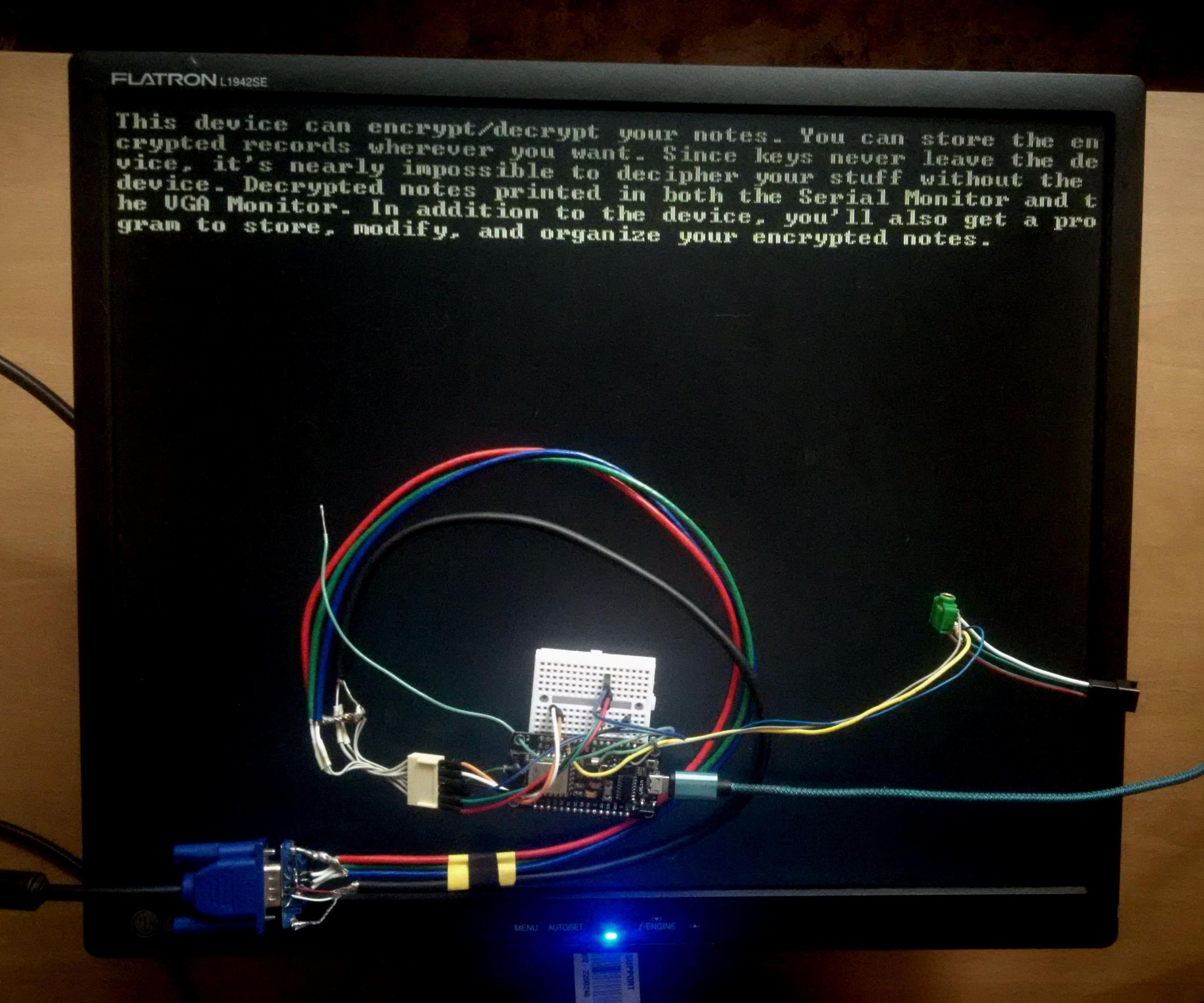 Encrypted Note Storage