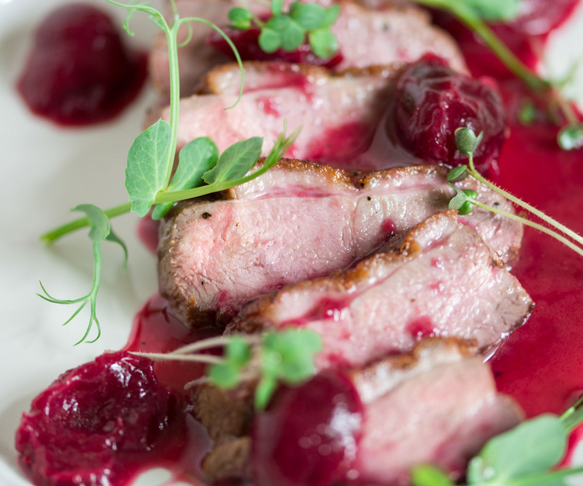 Pan-Seared Duck Breast With Cherry Sauce