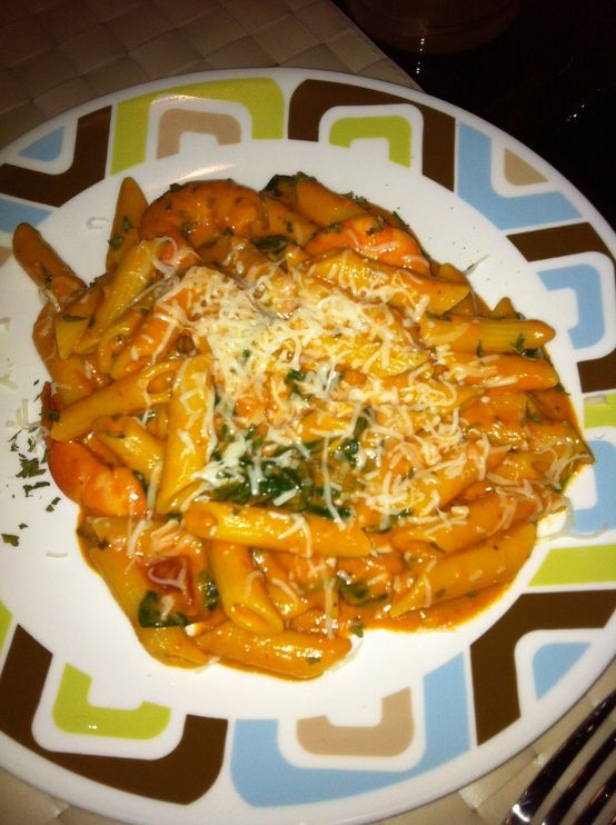 Shrimp & Spinach Penne Alla Vodka