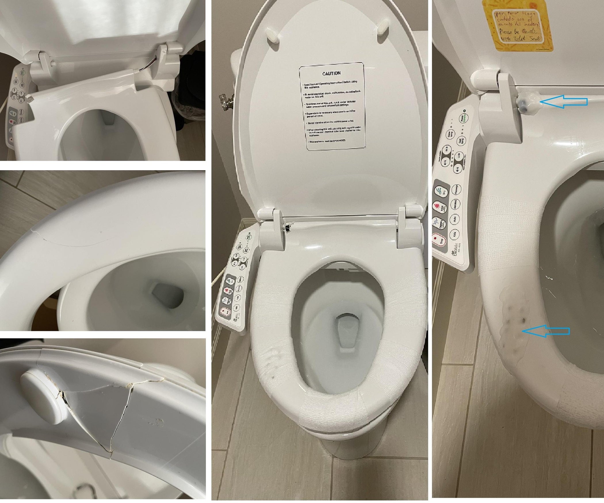 Fix a Broken Bidet Toilet Seat With Potential Design Flaw 4 Steps