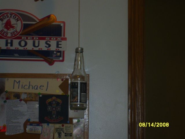 How to Hang Bottles From Your Ceiling