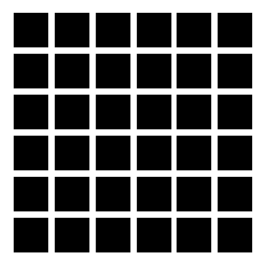 Optical Illusion - Black Squares and Gray Dots