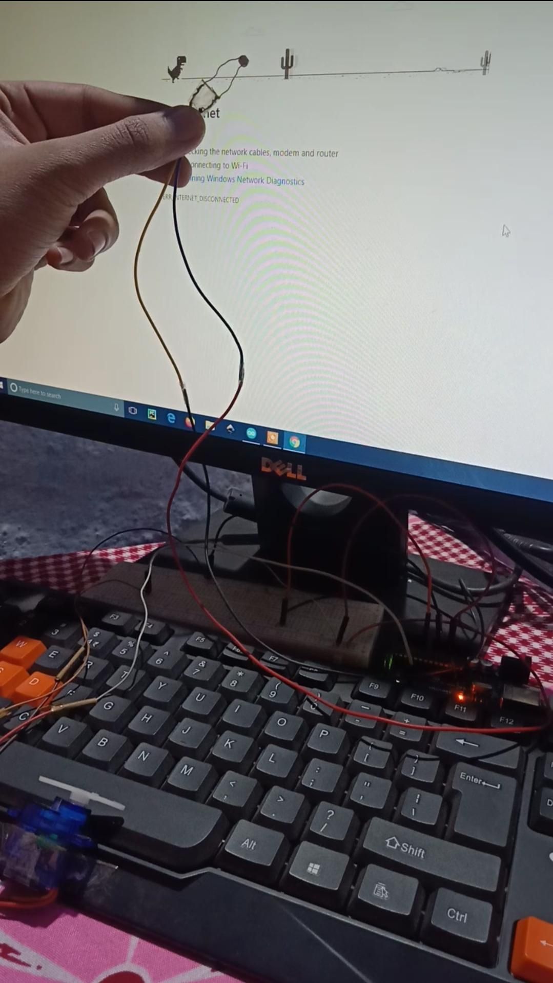 Chrome Trex Game Hack Using Arduino 5 Steps Instructables