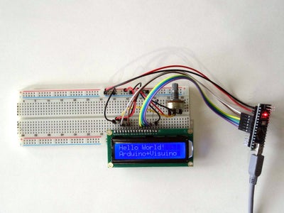 Arduino Nano: Directly Connected 2 X 16 LCD Display With Visuino : 10 ...