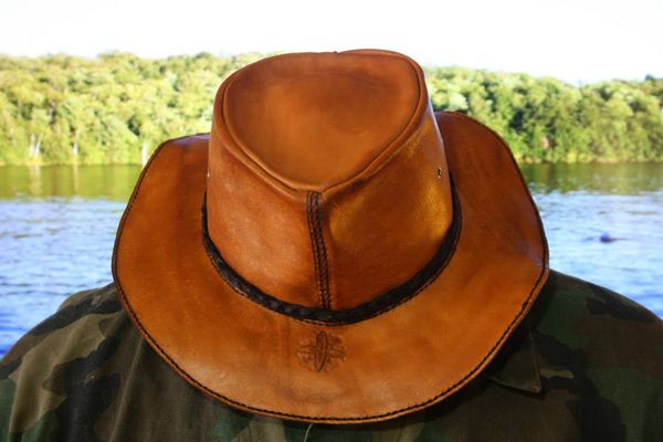 How to Make a Leather Bushcraft Hat : 11 Steps (with Pictures ...