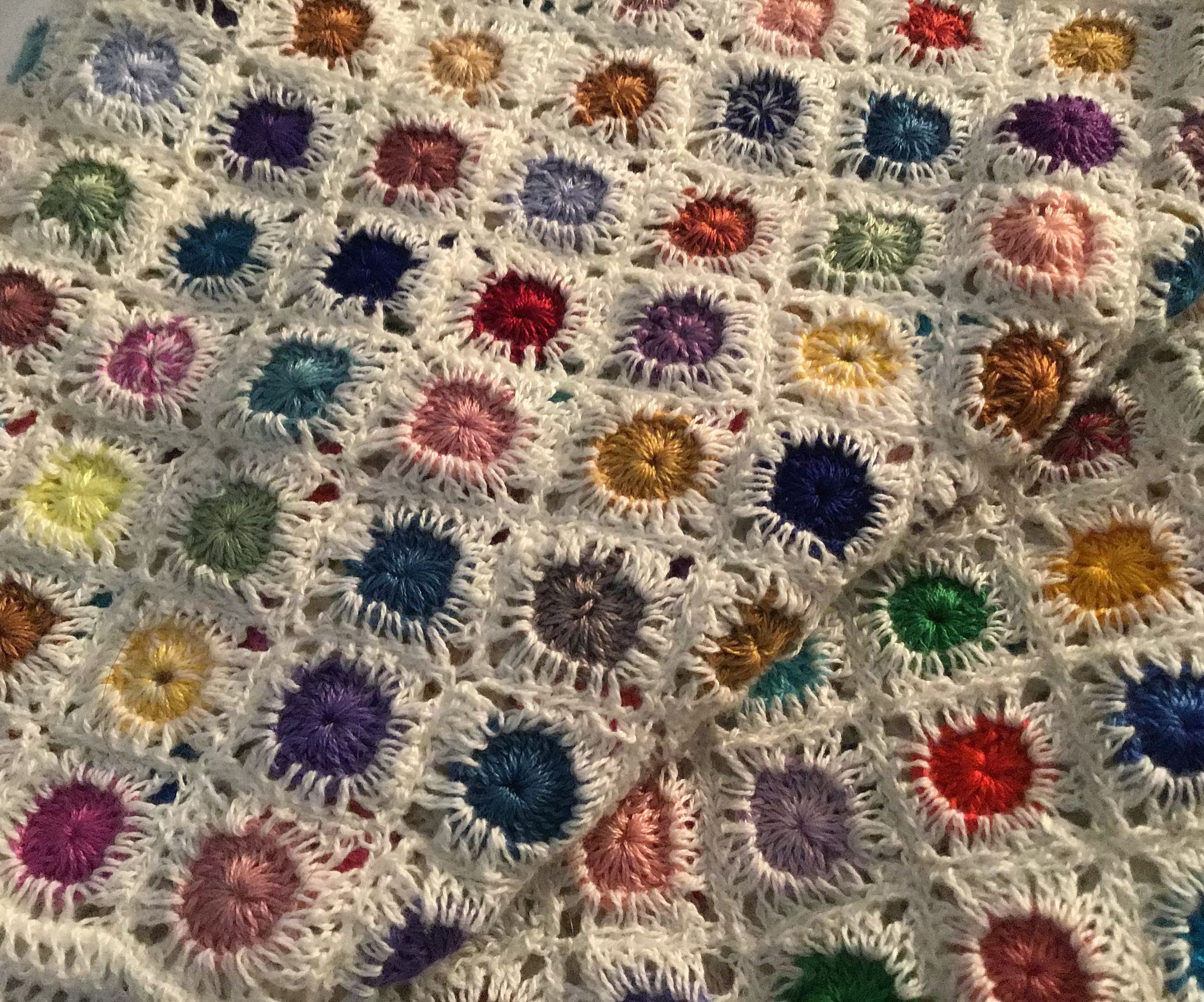 Tiny Crochet Motif Scarf