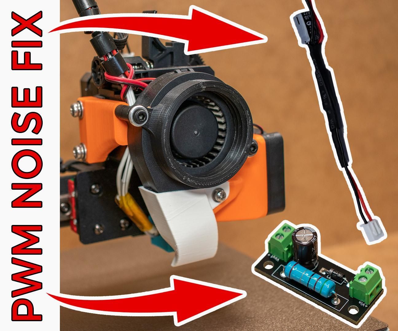 3D Printer FAN PWM NOISE 100% Elimination