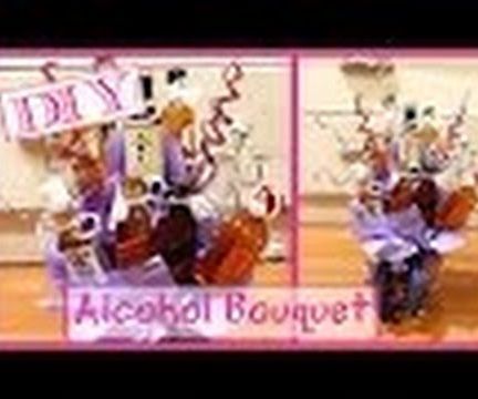 DIY Alcohol Bouquet │ How to Make an Alcohol Arrangement 