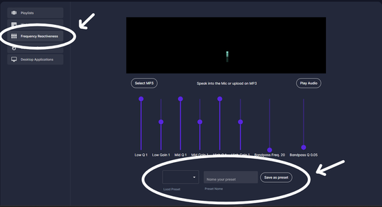 Setting Up Frequency Reactiveness