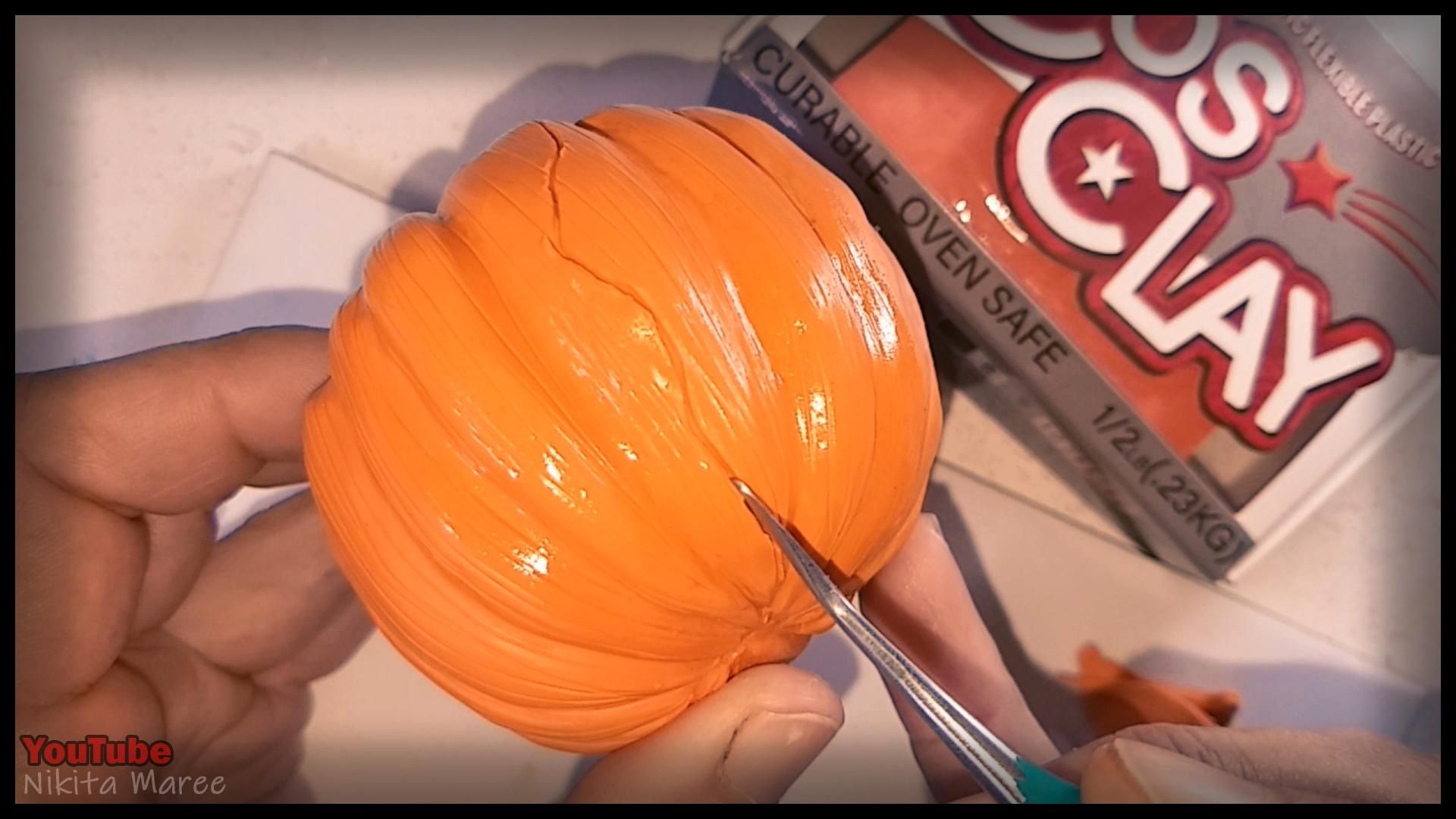 Polymer Clay Jack O'lantern Tutorial (+ Video) 75 Steps (with