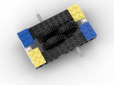 Create Lego Gearbox to House on Fan