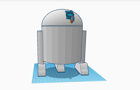How to Make an R2 Droid in TinkerCAD