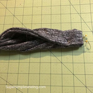 Fold Elastic in and Sew