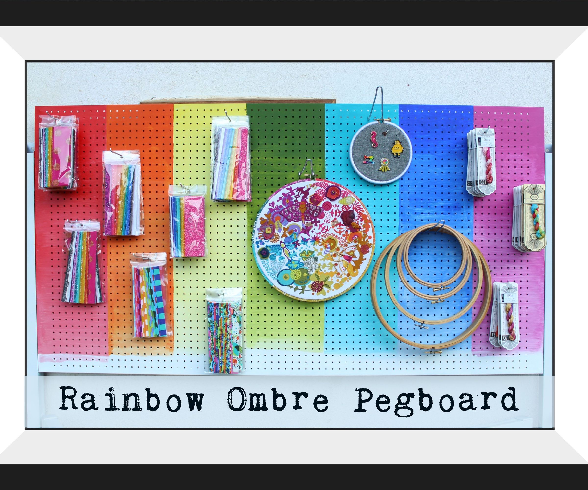 Painted Ombre Pegboard