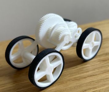 3D Printed Pull Back Toy Car