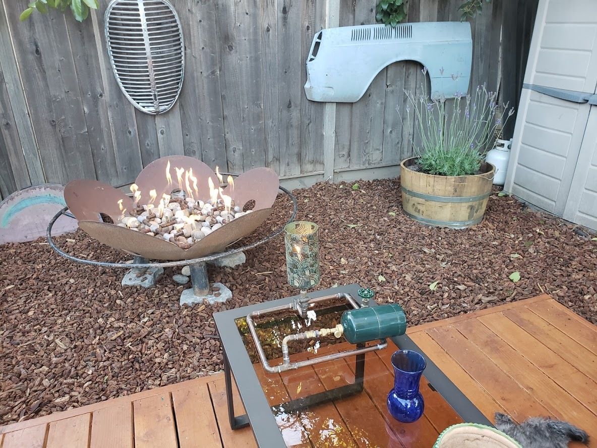 Propane Lamp From Copper Pipe and Other Stuff