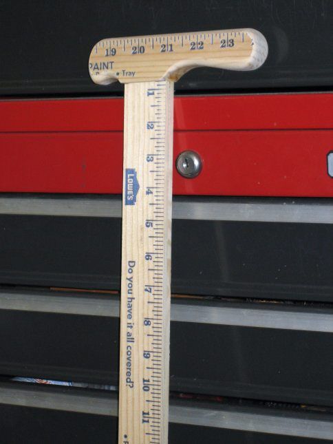 Walking Cane Made From Yardsticks