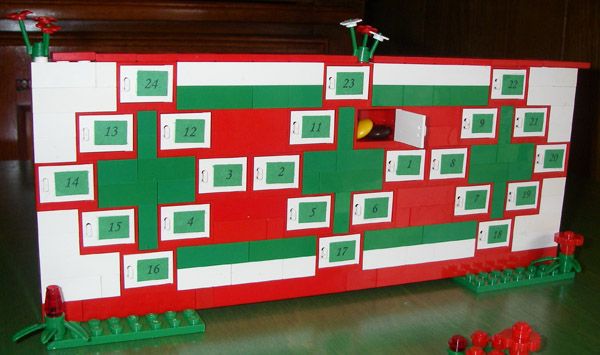 Super Easy Advent Calendar Made Out Of Legos