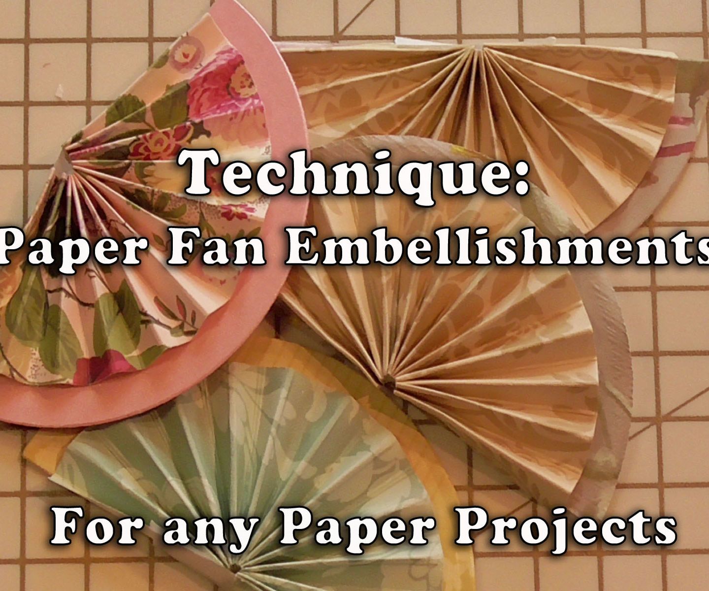 How to Make Half Paper Fans for Crafting