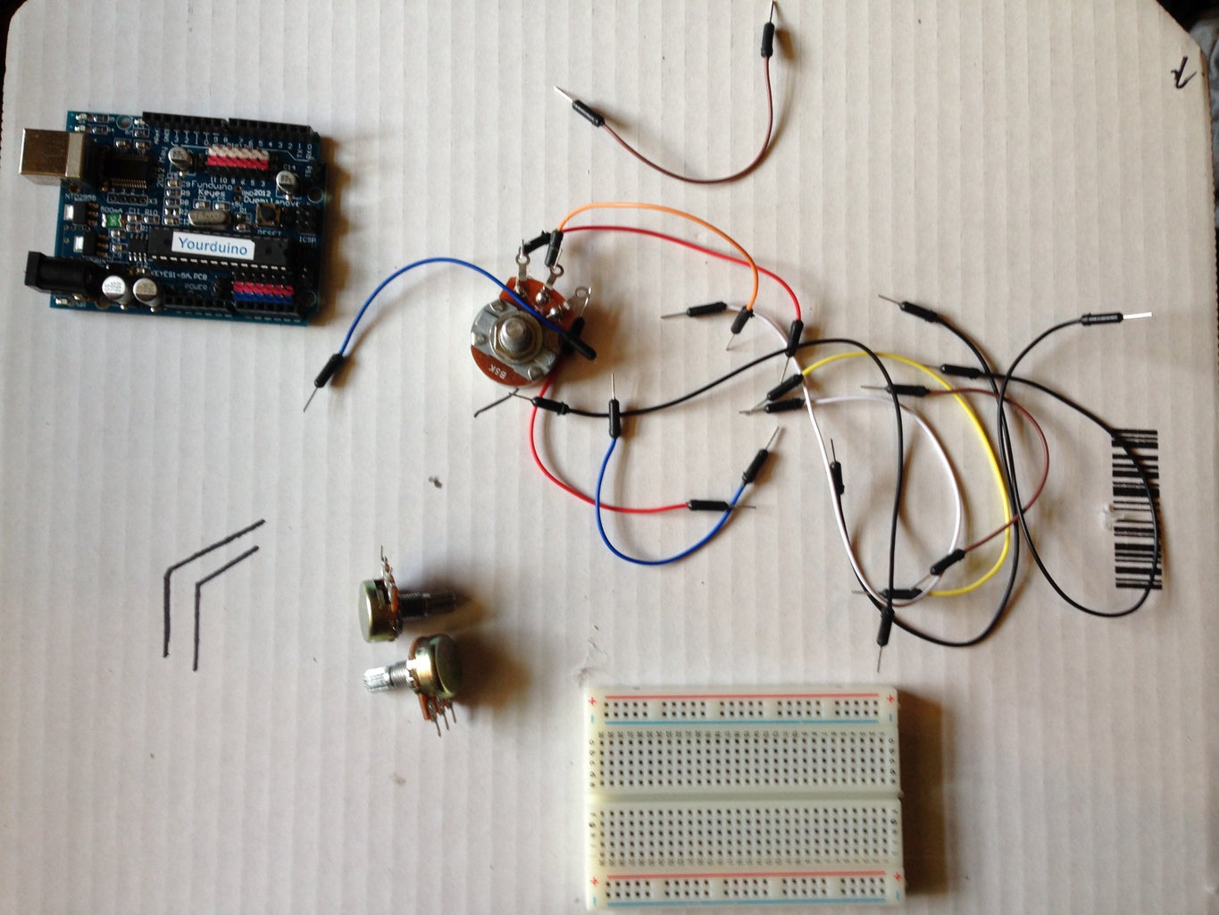 DIY Arduino Robotic Arm : 7 Steps Circuit Diagram
