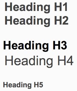 Headings