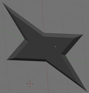 Making a 3D Model of a Shuriken in Blender