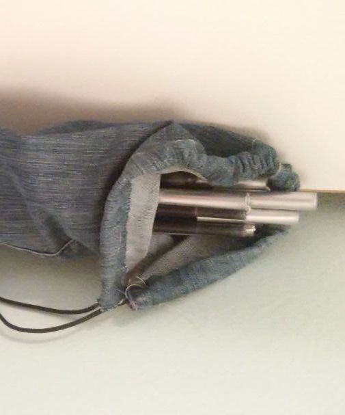 Tent Pole Bag From Old Jeans