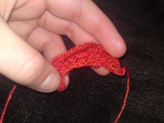 Knitting the Rose Itself
