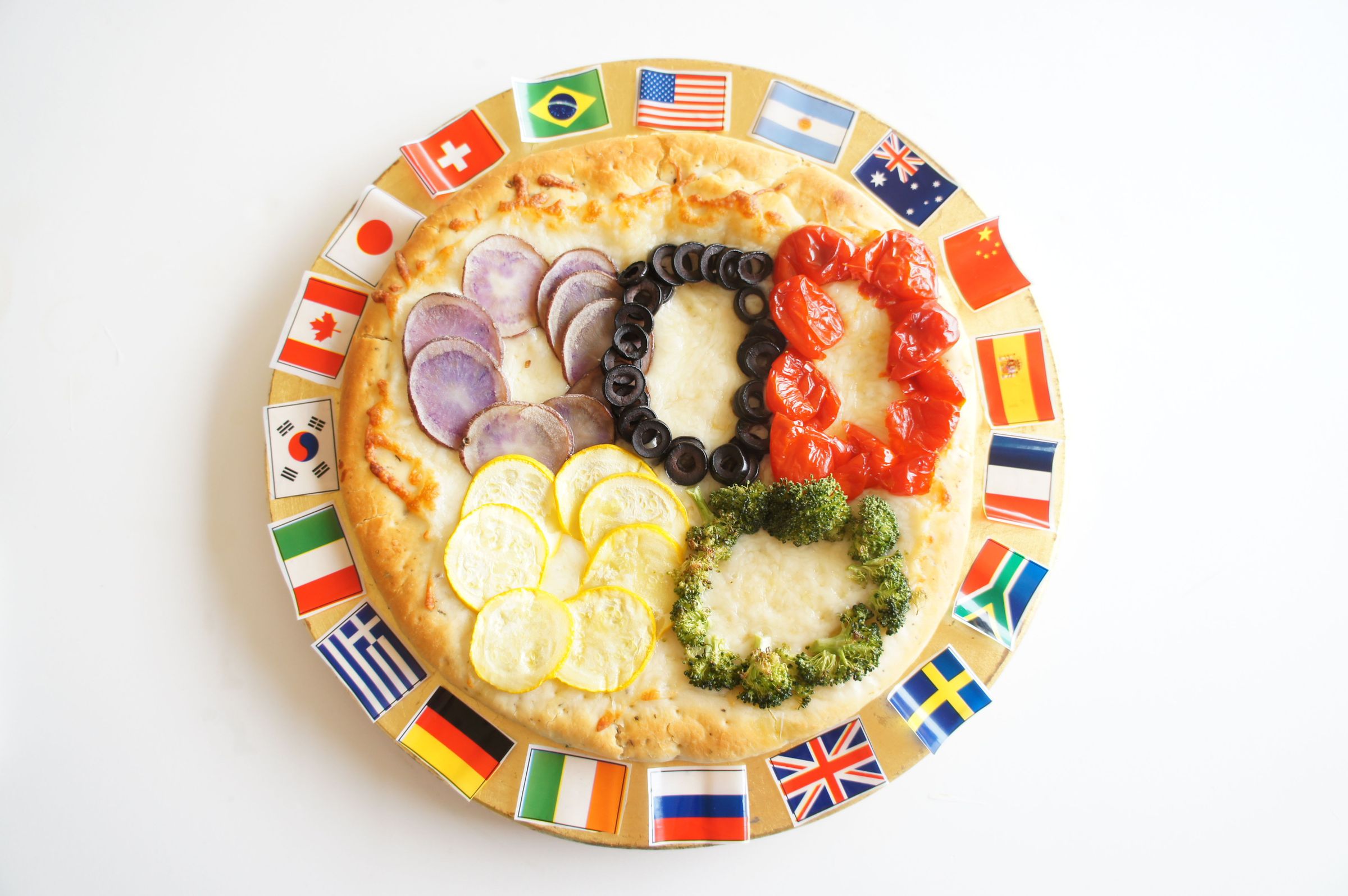 Olympic Rings Party Pizza
