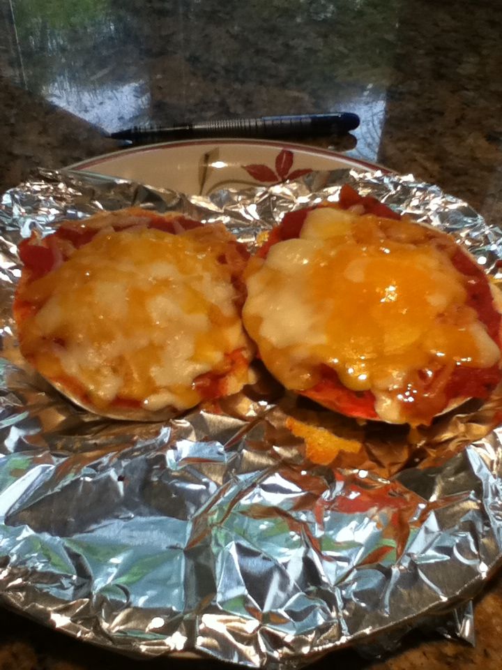 Double-Cheese Pizza Bagel