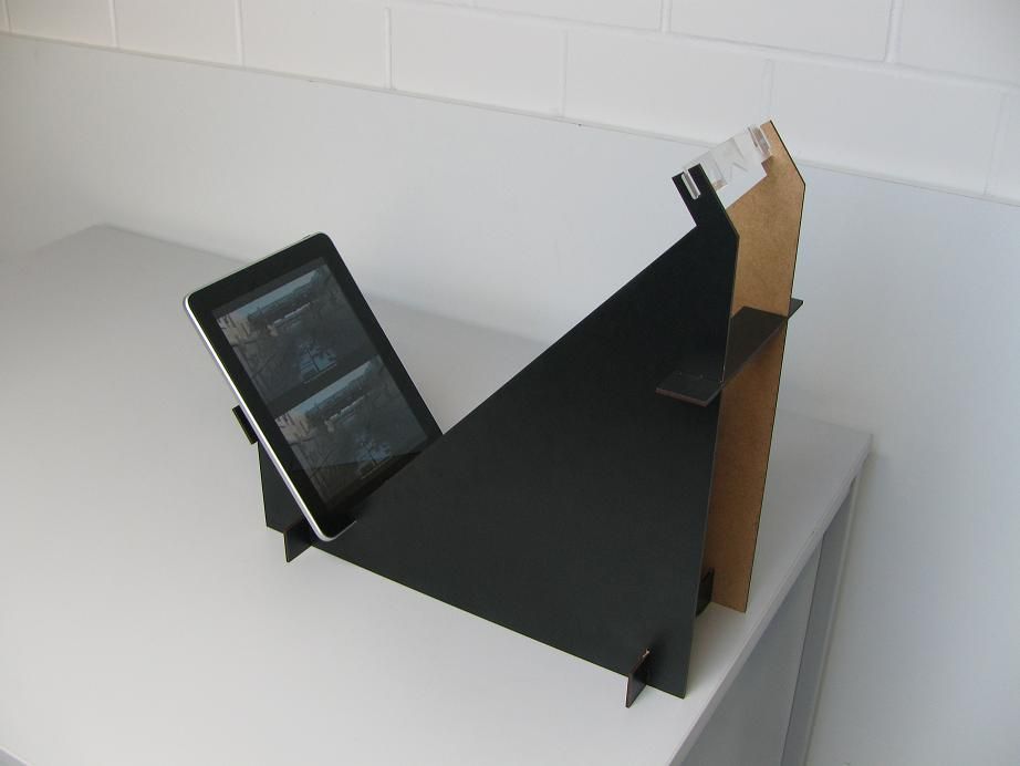 Full Color 3-D Viewing Stand for IPad (watch Bluray3D Content Outdoor)