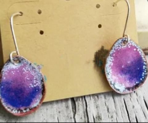 Indigo Teardrop Earings