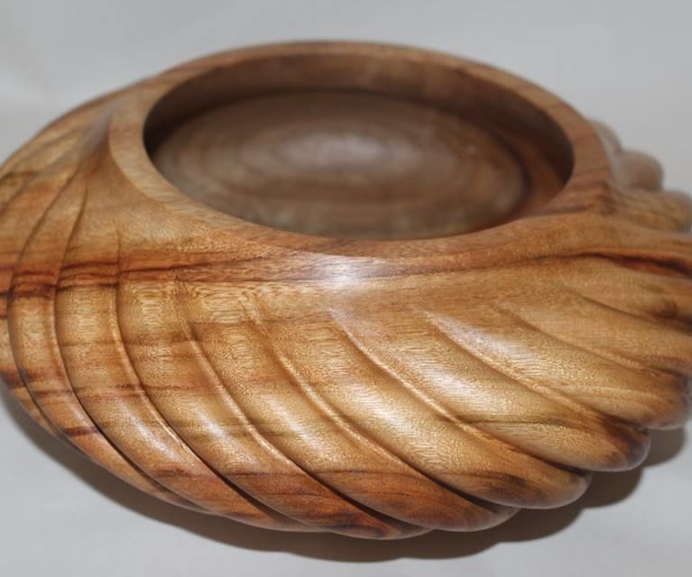 Spiral Vessel- Turned and Carved