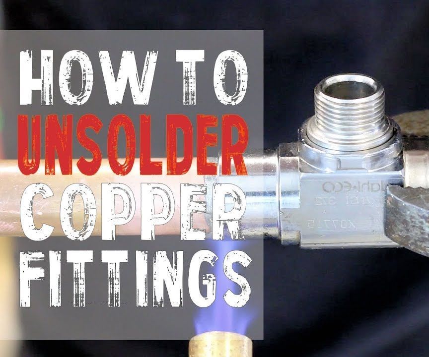 How to UNSOLDER Copper Pipe, Click to WATCH!