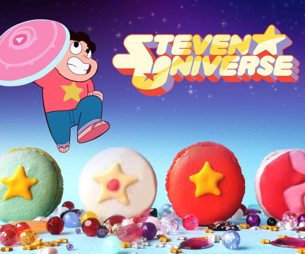 STEVEN UNIVERSE CRYSTAL GEM MACARONS