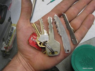 Saw Keychain - From Sawzall Blade