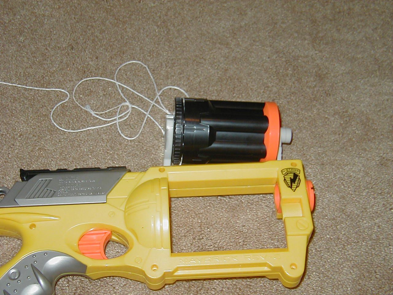 Nerf Maverick Mod: Full Barrel Removal : 6 Steps - Instructables