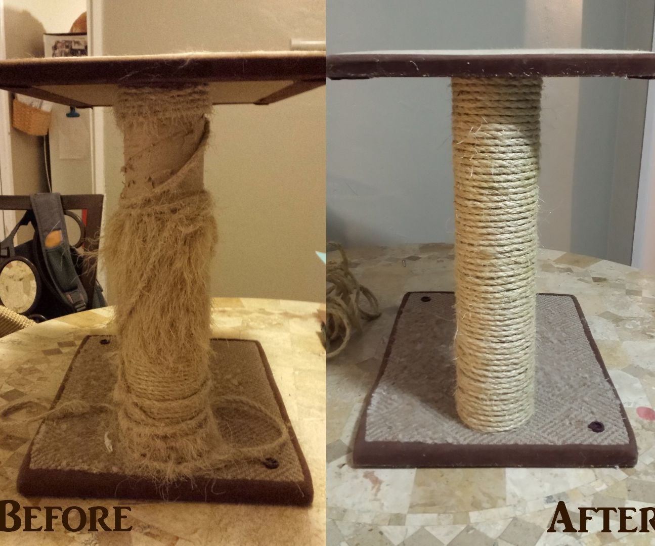 How to Replace the Sisal Rope on a Cat Scratcher 5 Steps Instructables