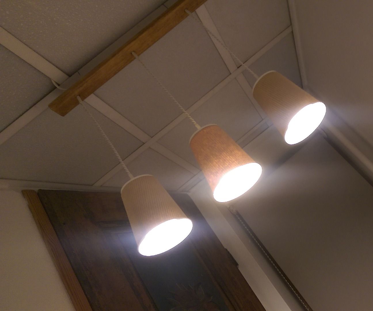 Paper Coffee Cup Led Lampshade