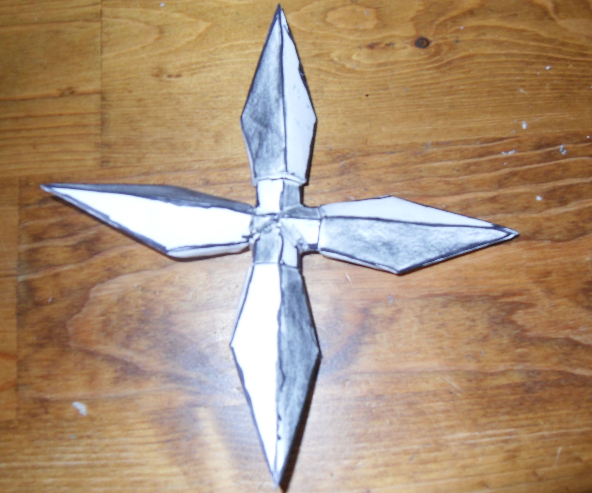 Origami notecard ninja stars!